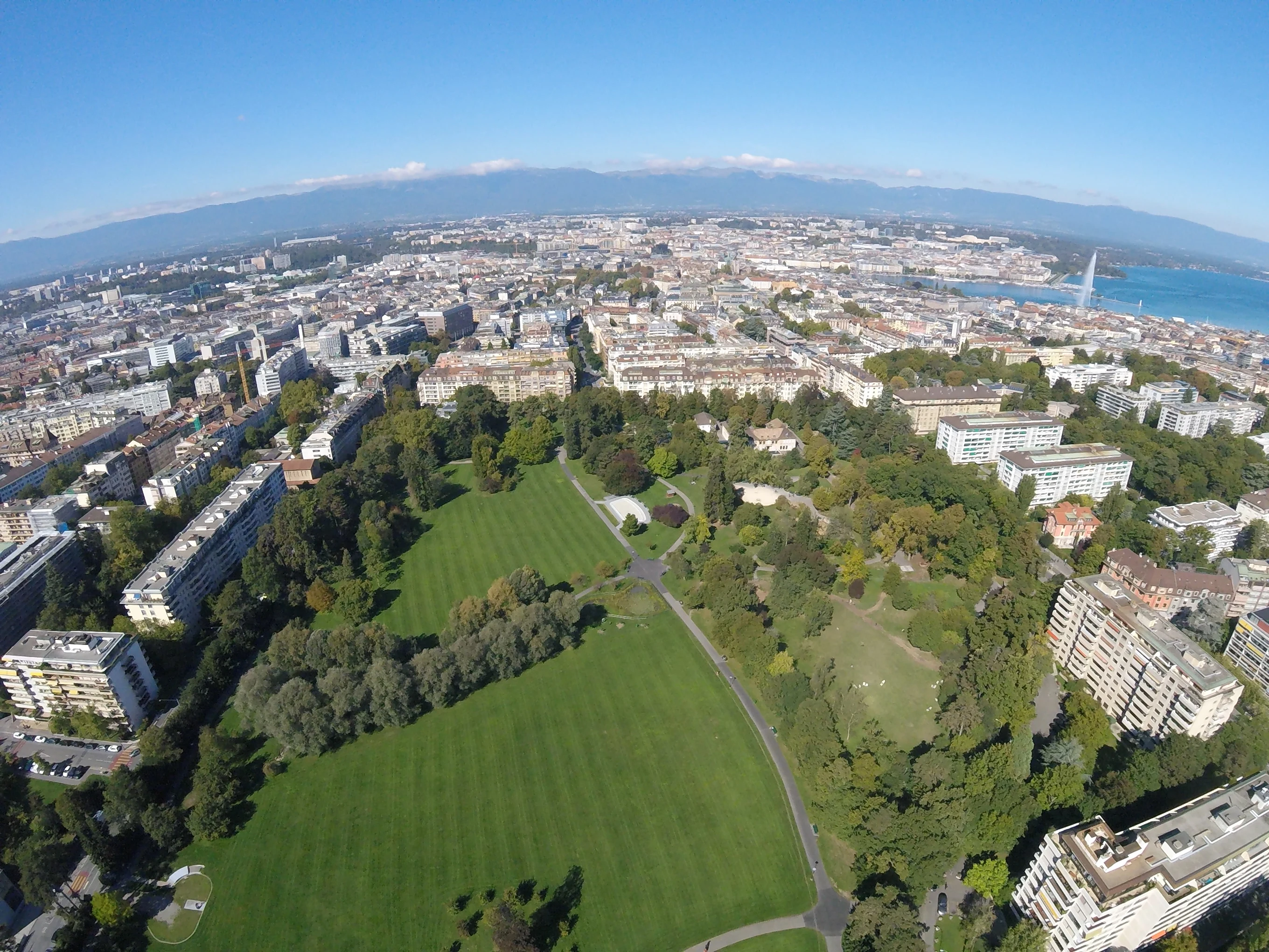Parc Bertrand à Champel – Quartier résidentiel de Genève