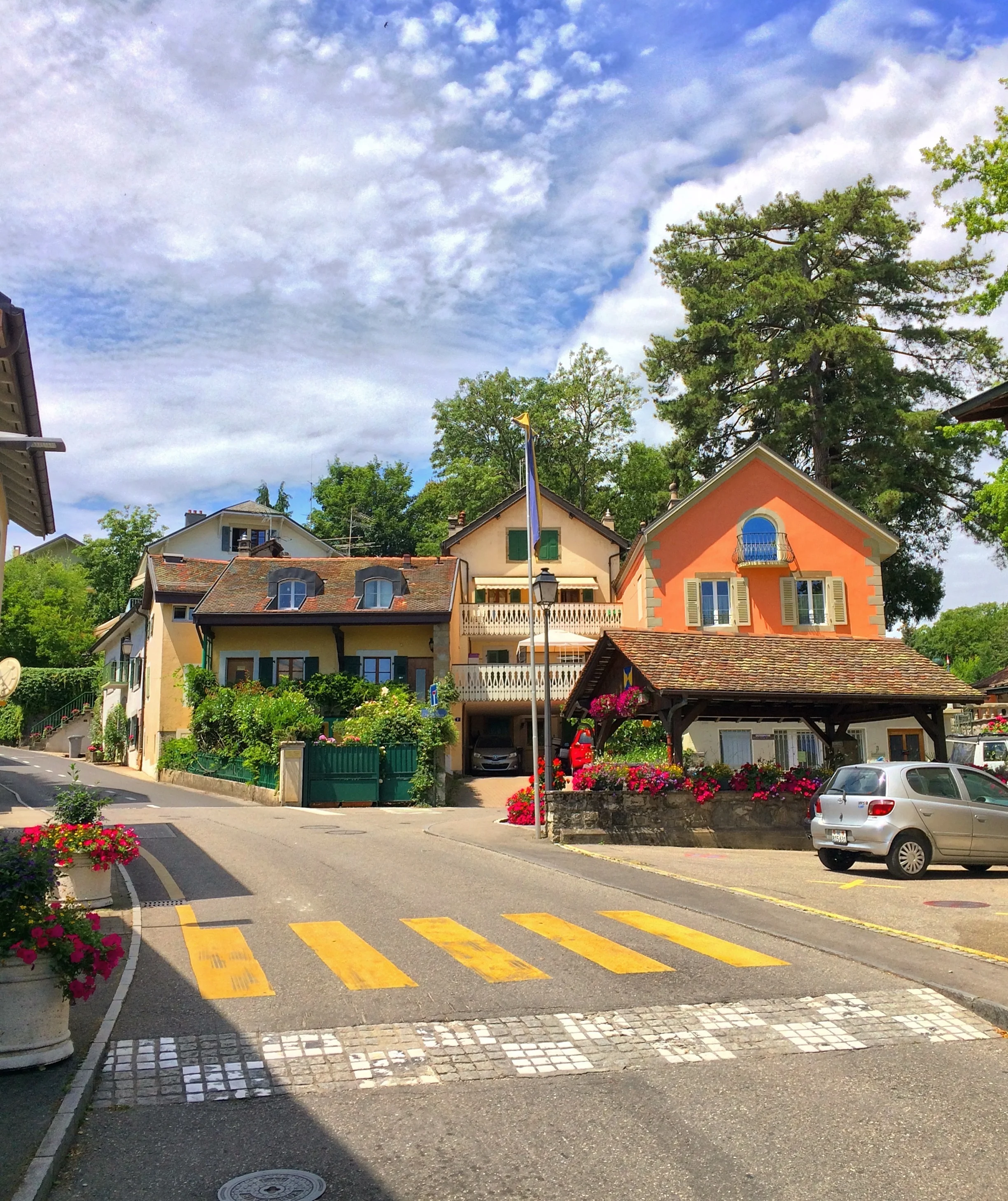 Vue du hameau de Chambésy – Zone d'intervention plombier